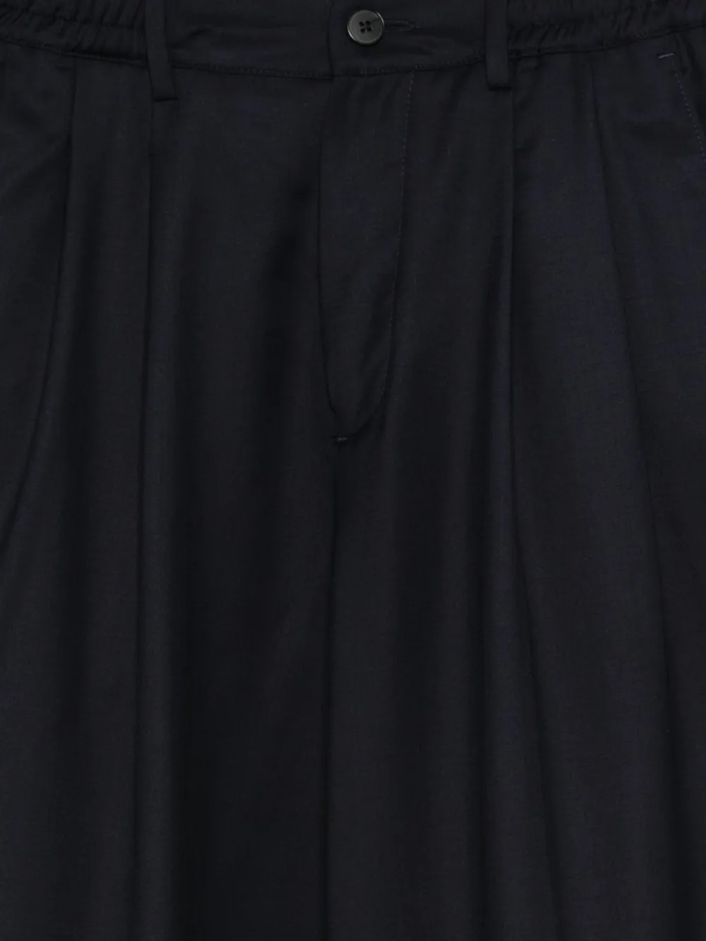 Low Brand Pleated Elastic-waist Trousers In Blue