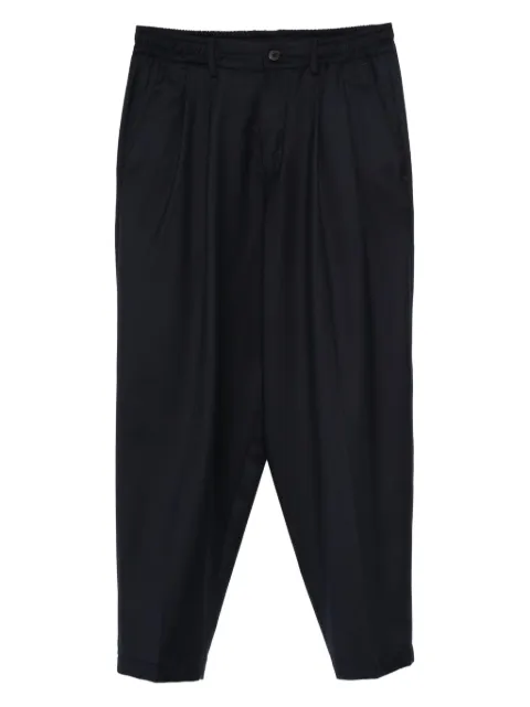 Low Brand pleated elastic-waist trousers