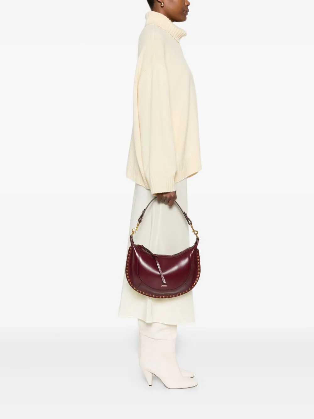 MARANT Naoko crescent-shaped studded shoulder bag | Image 2