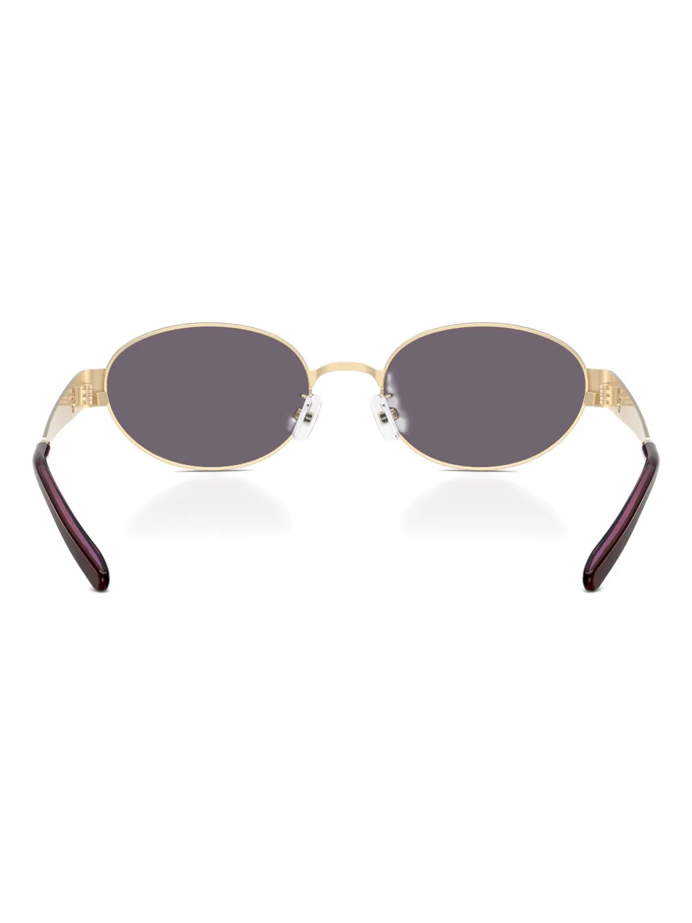 Tory Burch Miller Metal Oval Sunglasses In Blue