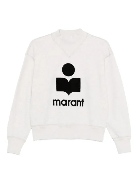 MARANT ÉTOILE Moby flocked-logo sweatshirt