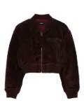 Arma zip-fastening suede jacket - Brown