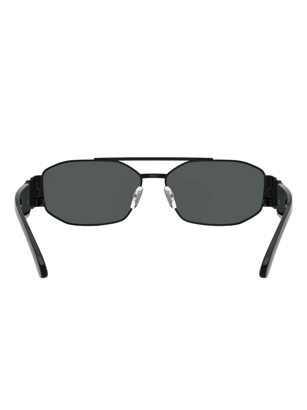 Versace Eyewear Zonnebril met verfraaide dubbele neusbrug Zwart