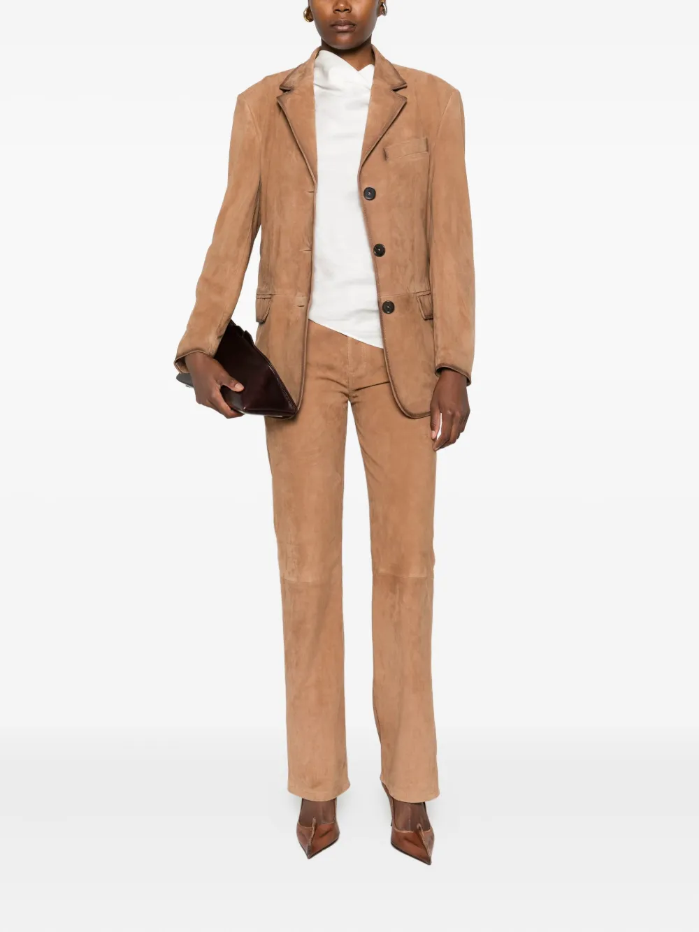 Arma suede button-detail jacket | Leather Jackets | Image 2