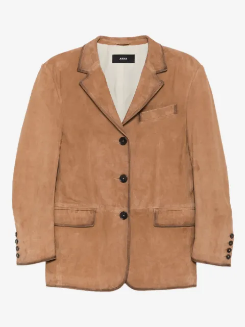 Arma suede button-detail jacket