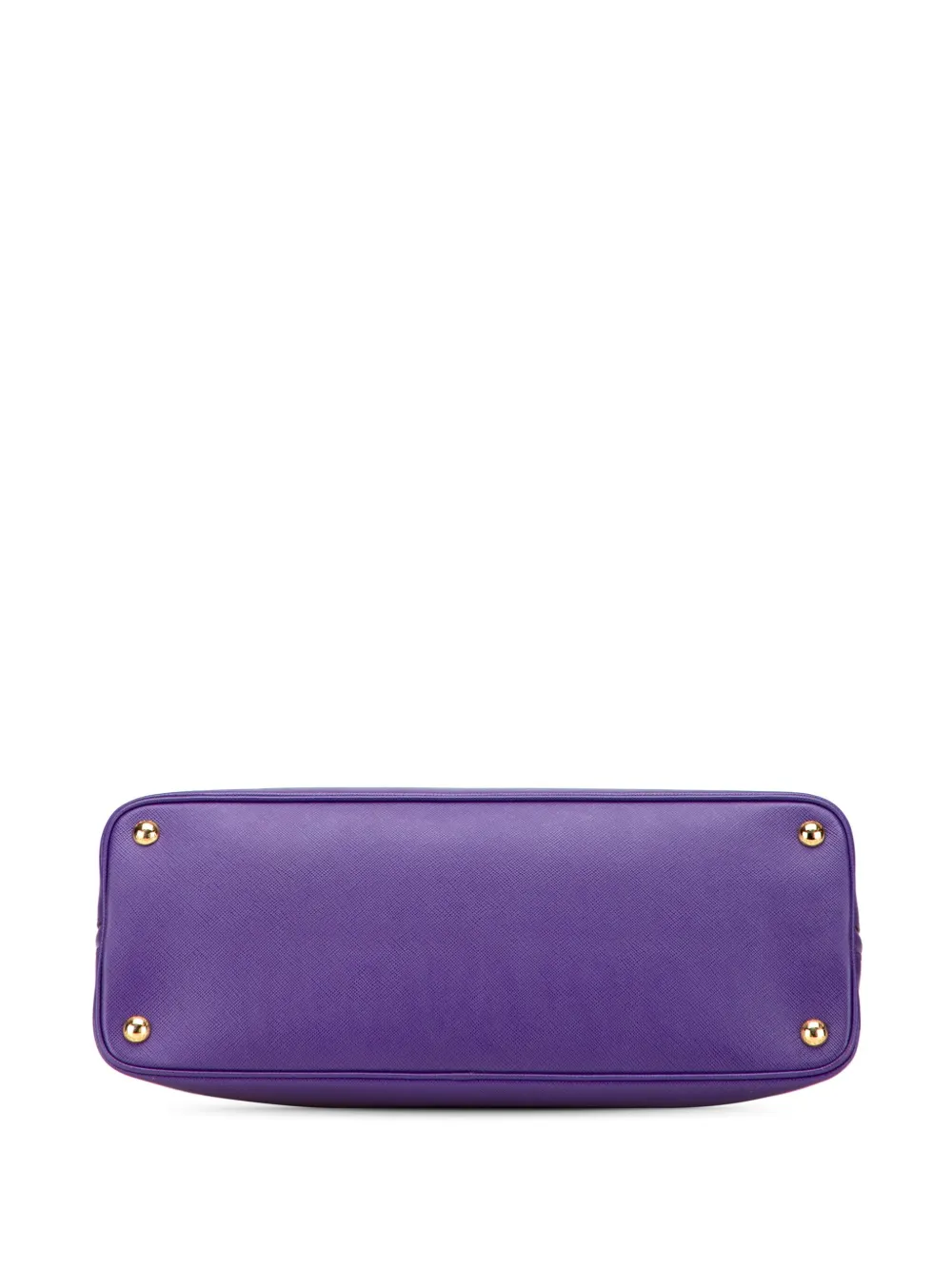 Pre-owned Prada 2010-2025 Large Saffiano Lux Promenade Satchel In Purple