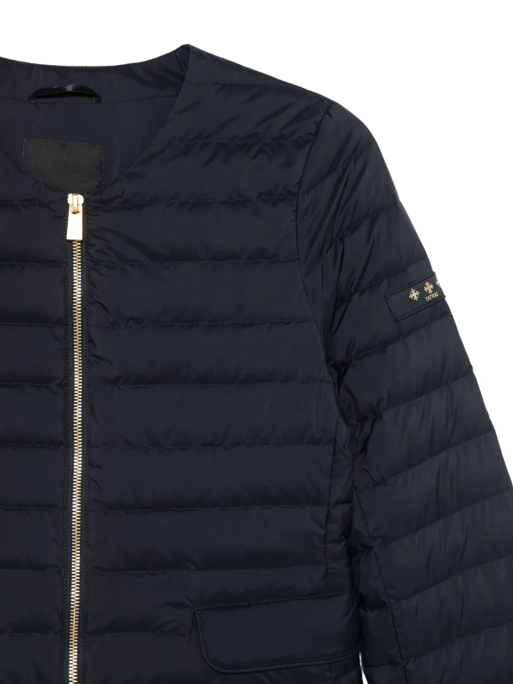 Tatras Quilted Logo-patch Jacket In Black
