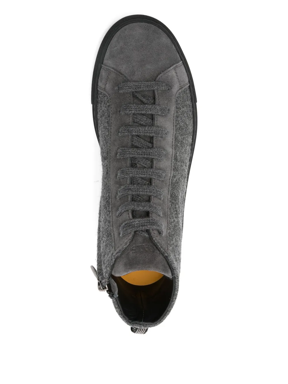 Doucal's suede lace-up sneakers Grey