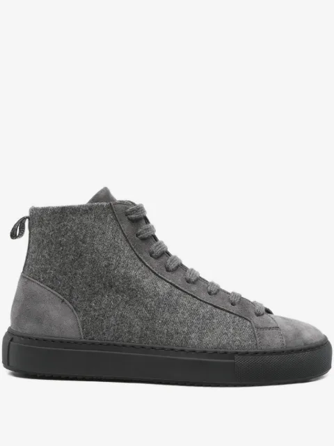 Doucal's suede lace-up sneakers