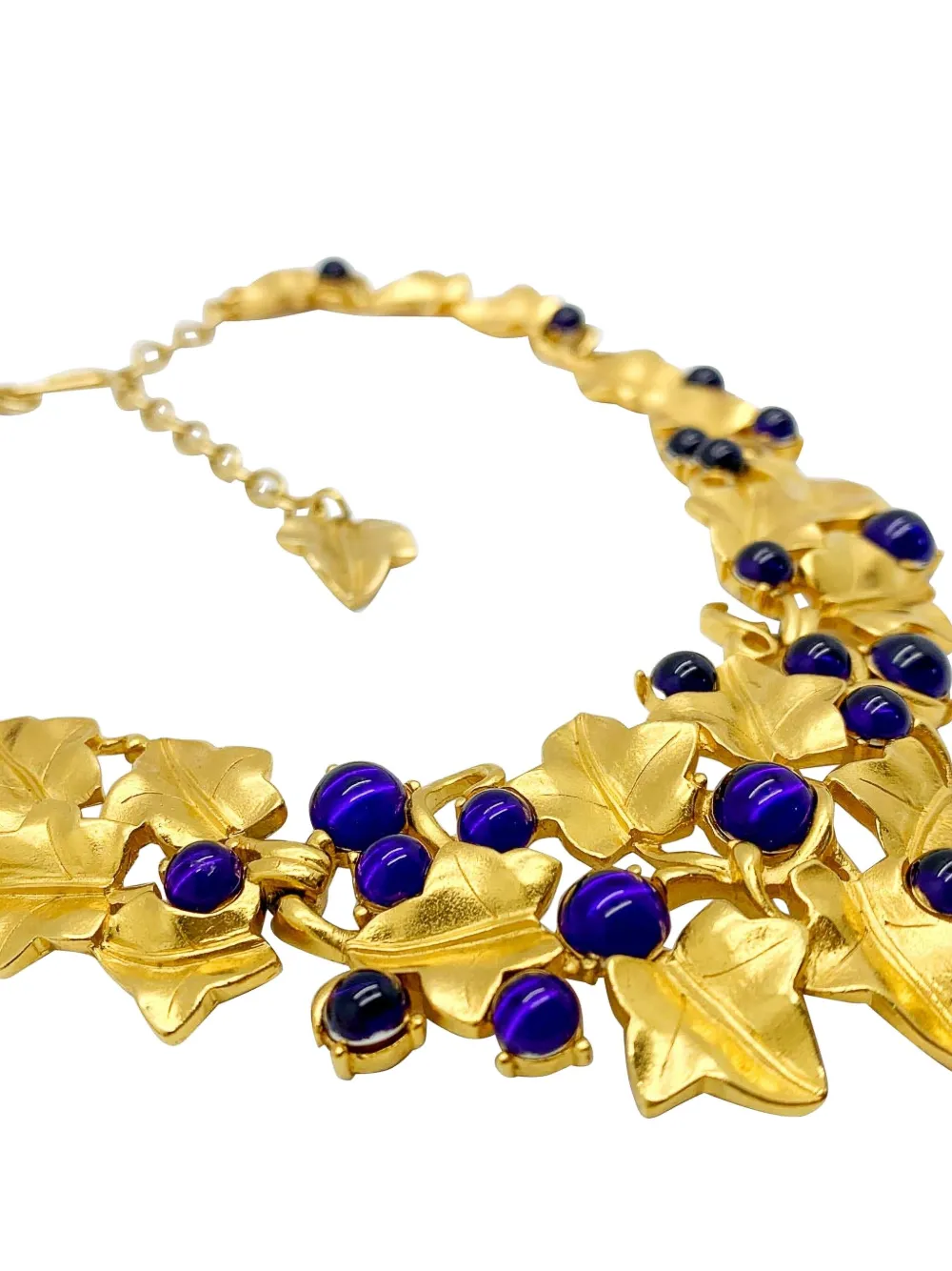 Pre-owned Jennifer Gibson Jewellery X Kunio Matsumoto 1980s Trifari Brooch And Necklace Set In Gold