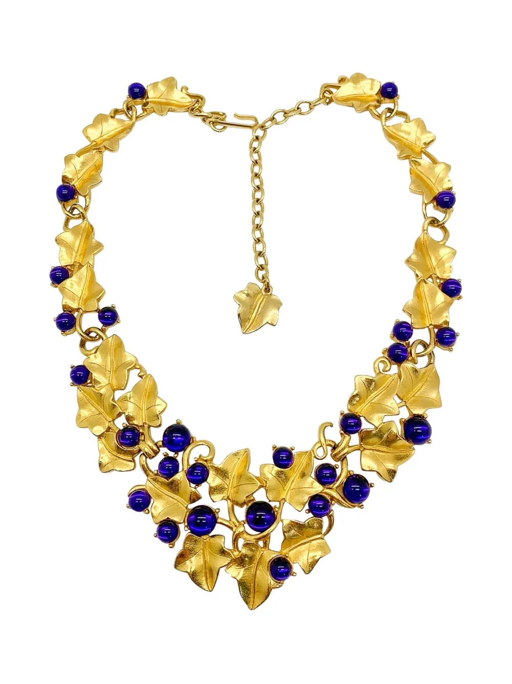 Pre-owned Jennifer Gibson Jewellery X Kunio Matsumoto 1980s Trifari Brooch And Necklace Set In Gold