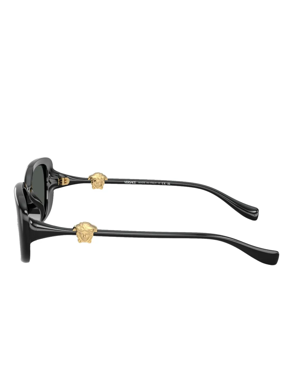 Versace Eyewear Zonnebril met vierkant montuur Zwart