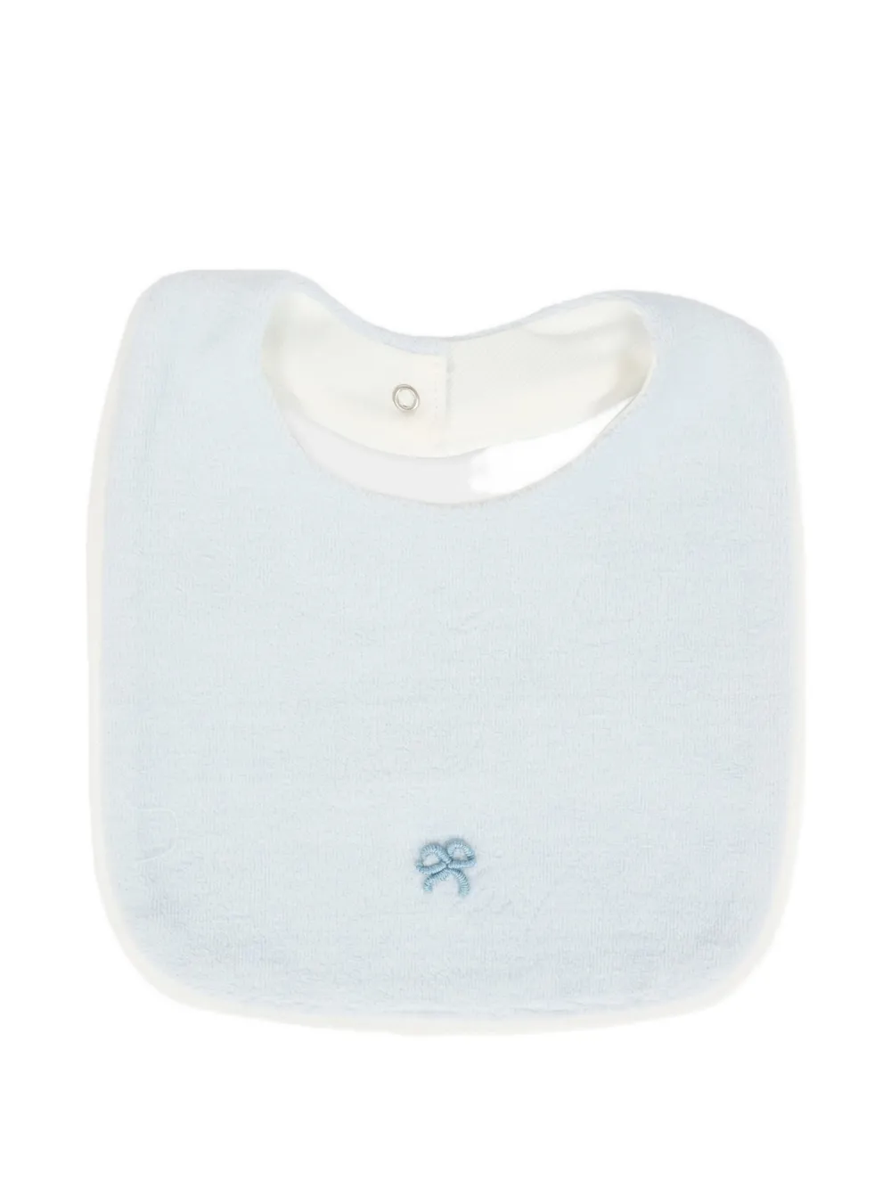 La Stupenderia embroidered-bow bib Blauw