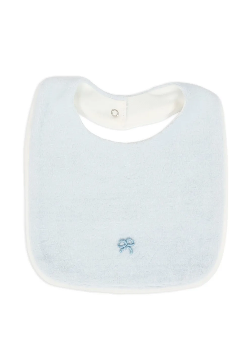 La Stupenderia embroidered-bow bib - Blu