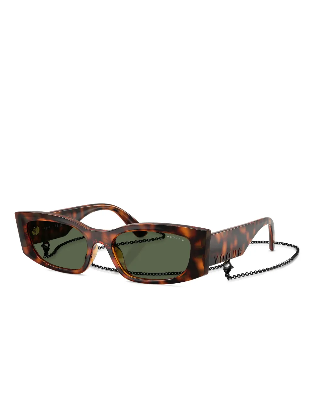 Vogue Eyewear chain-detail rectangle sunglasses | Image 2