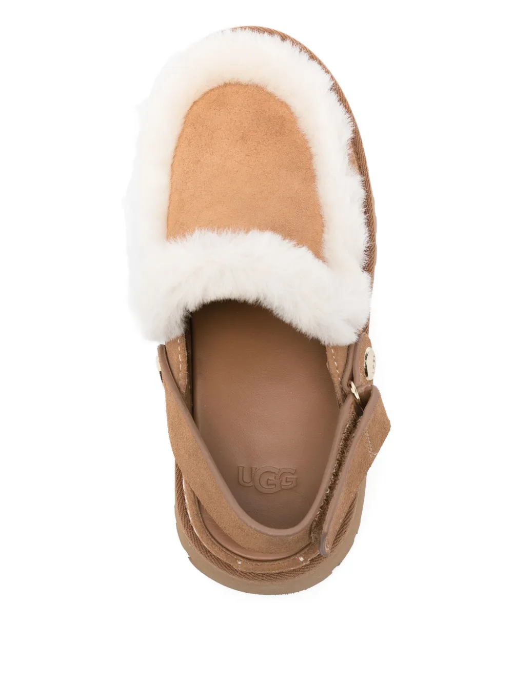 Ugg 60mm Esmee Fur-trim Pumps In Brown