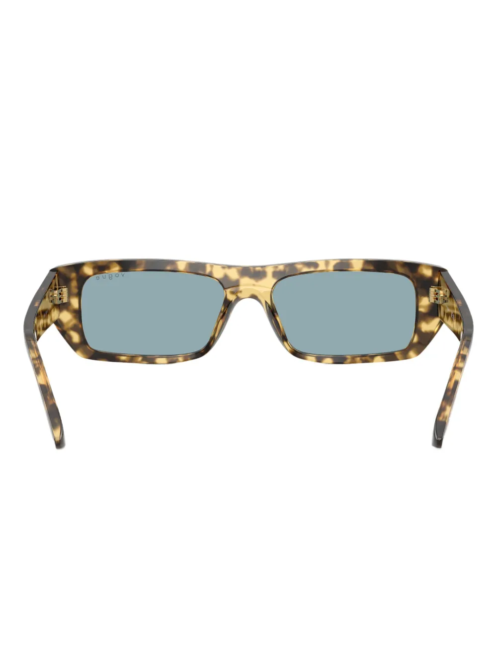Vogue Eyewear Zonnebril met rechthoekig montuur en schildpadschild-effect Bruin