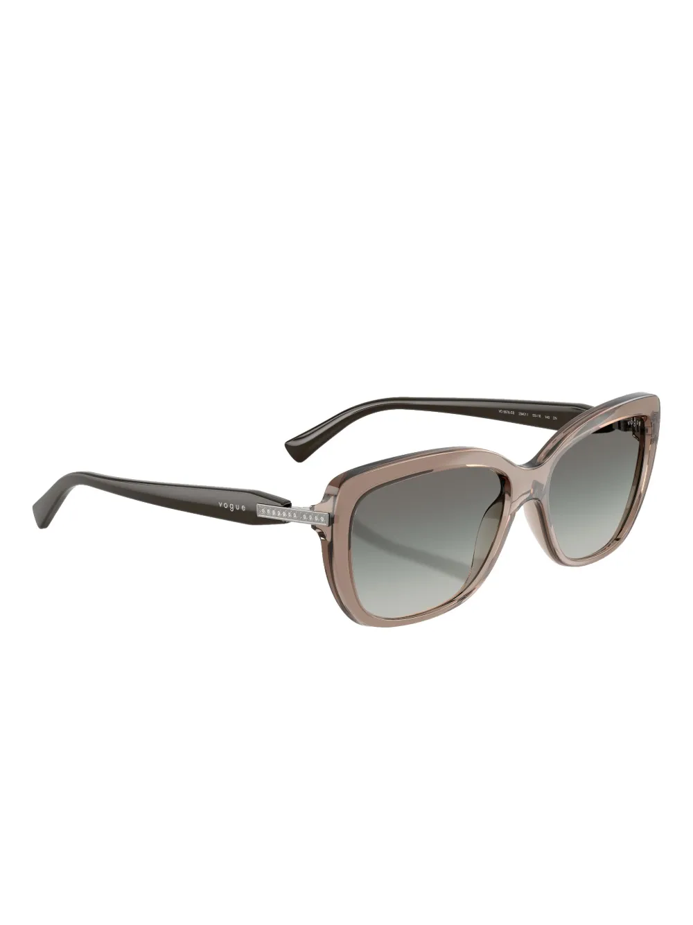 Vogue Eyewear Crystal-embellished Square Sunglasses In Gold