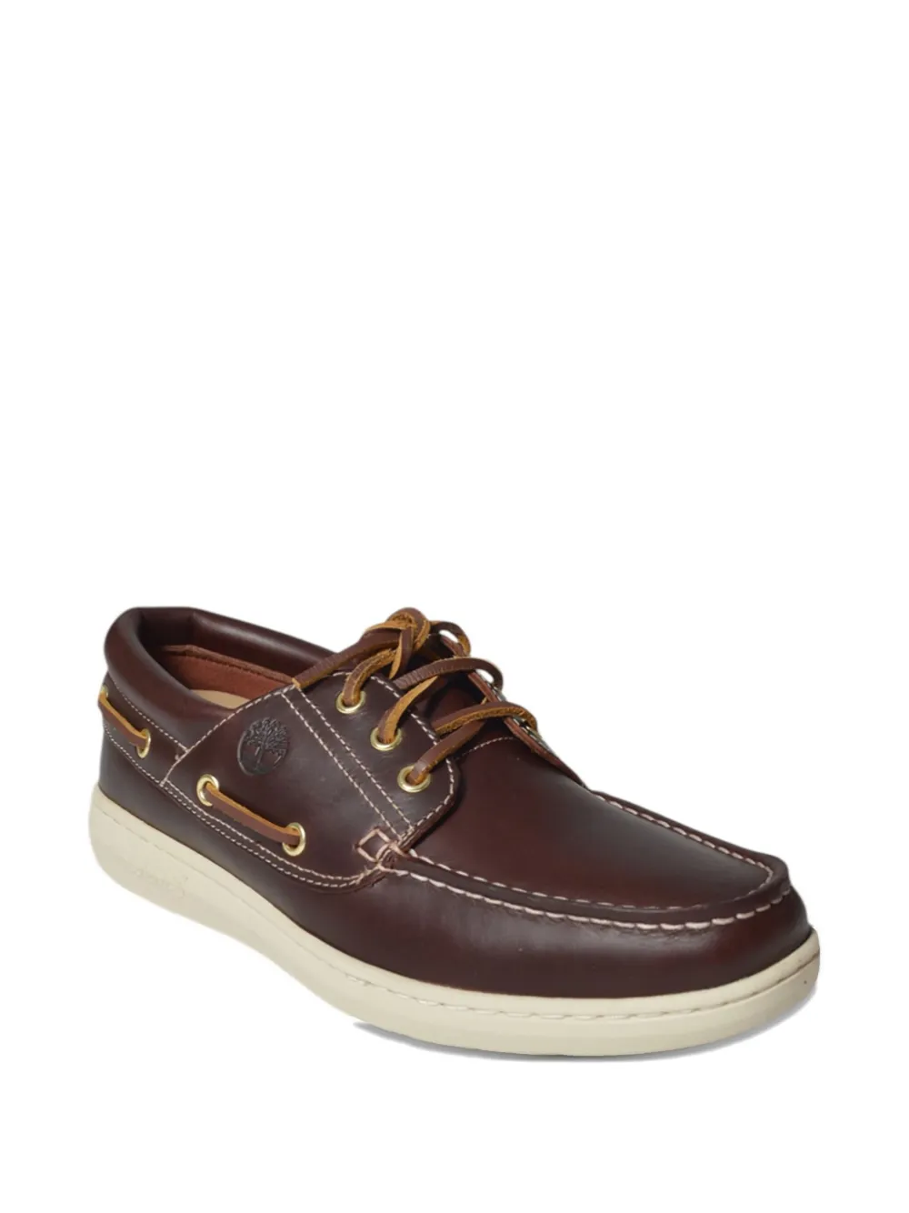 Timberland leather lace-up loafers - Bruin