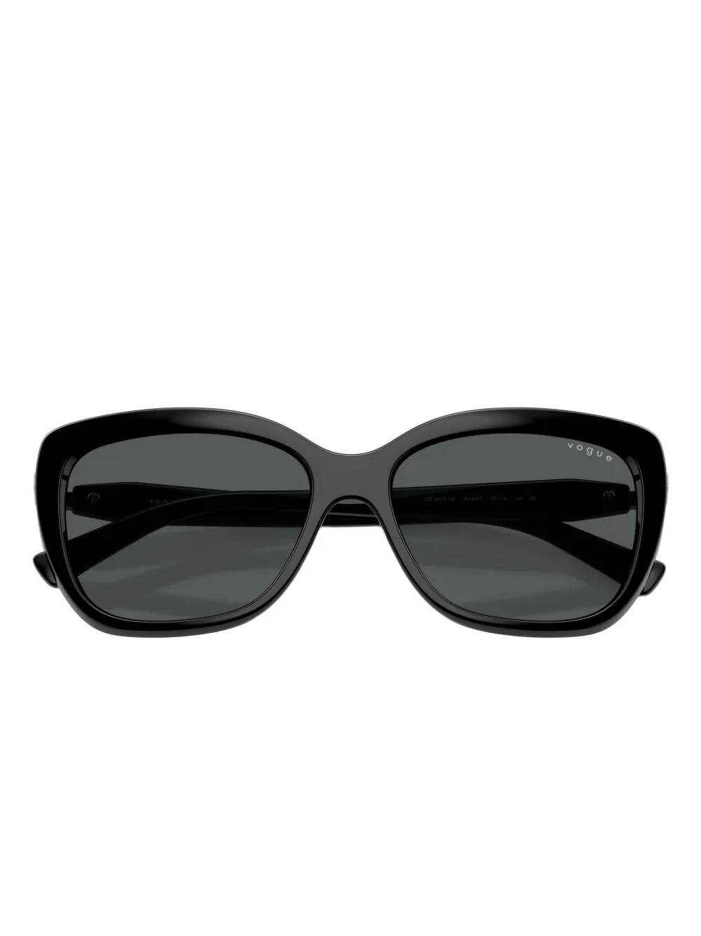 Vogue Eyewear Verfraaide zonnebril met vierkant montuur Zwart