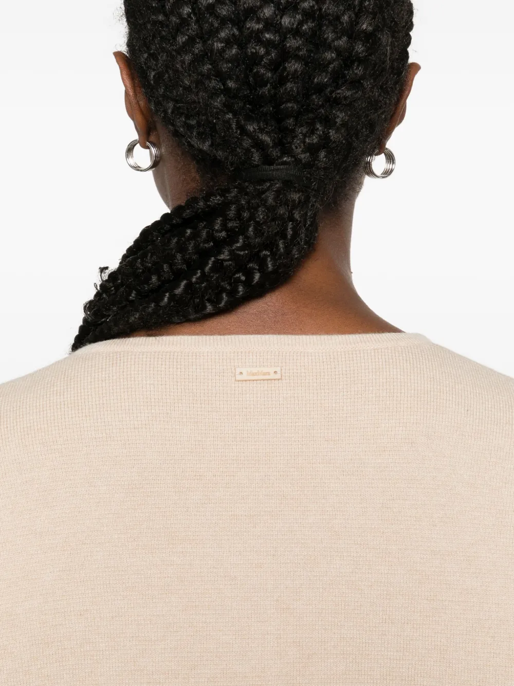 Max Mara Fijngebreide trui Beige