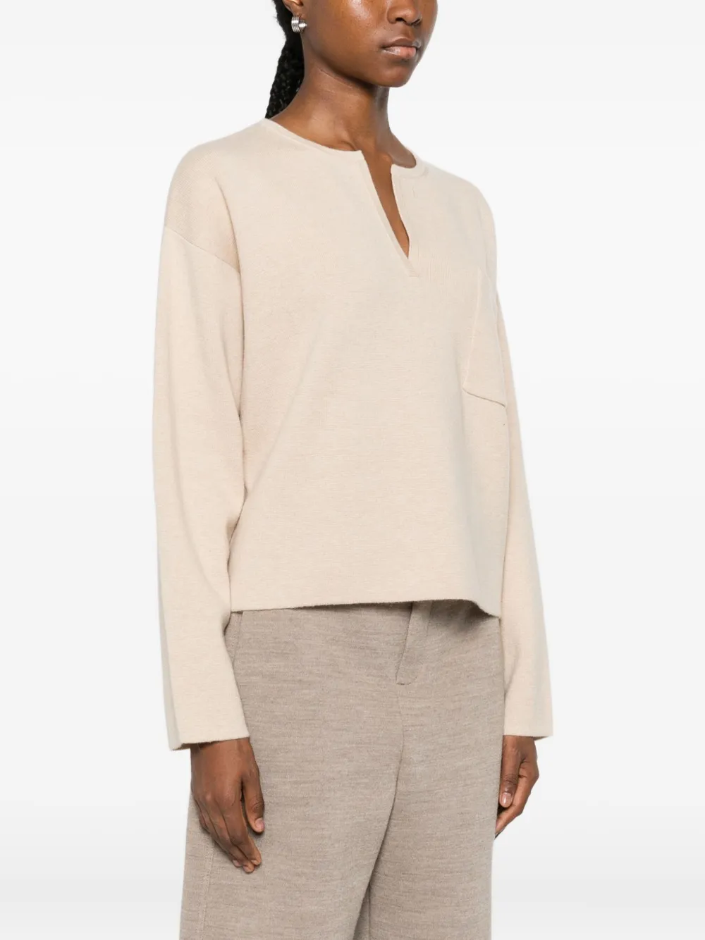 Max Mara Fijngebreide trui Beige