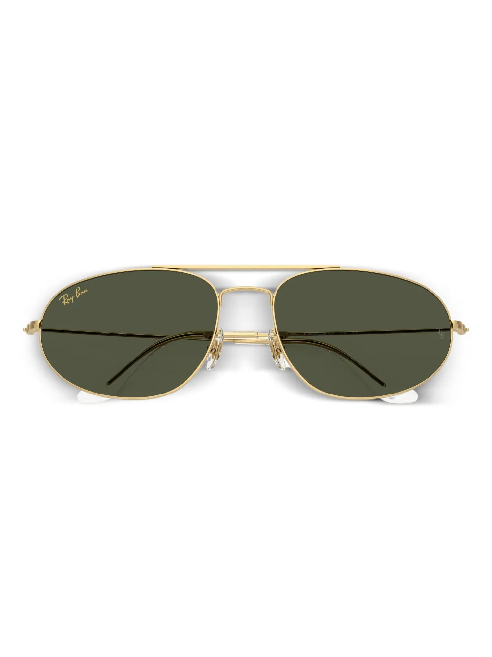 Ray Ban Explorer Iv Oval-frame Sunglasses In Green