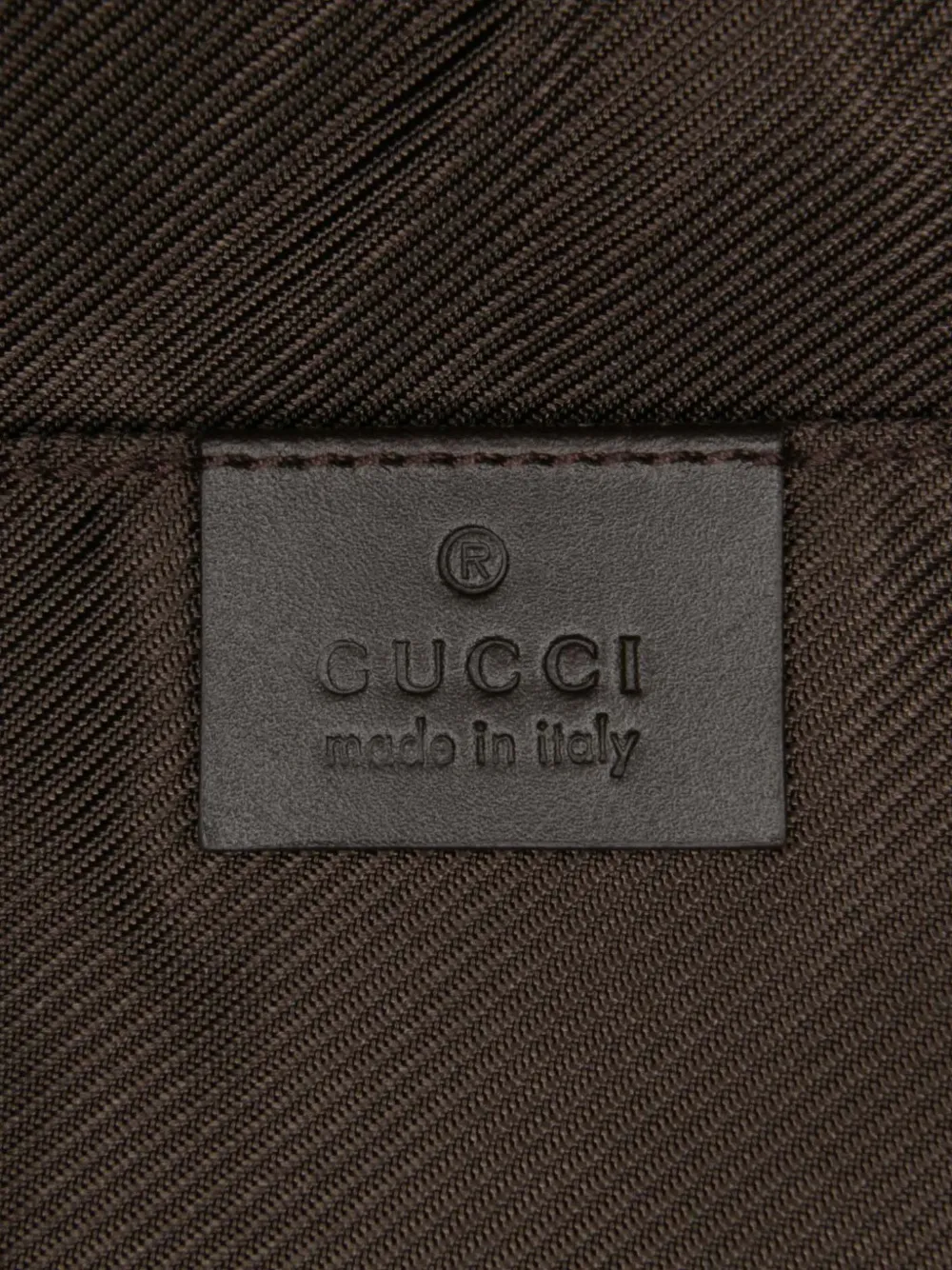Pre-owned Gucci 2000-2015 Gg Canvas Web Pouch In Brown