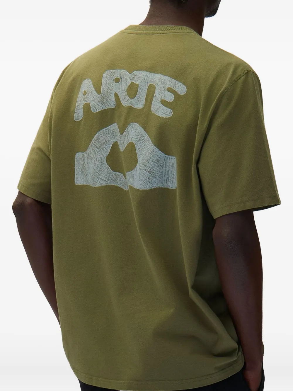 Arte Antwerp Katoenen T-shirt met grafische print - Groen
