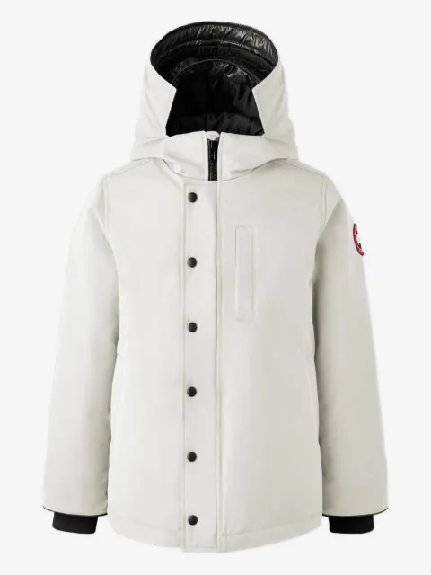 Canada Goose Kids hooded logo-patch jacket