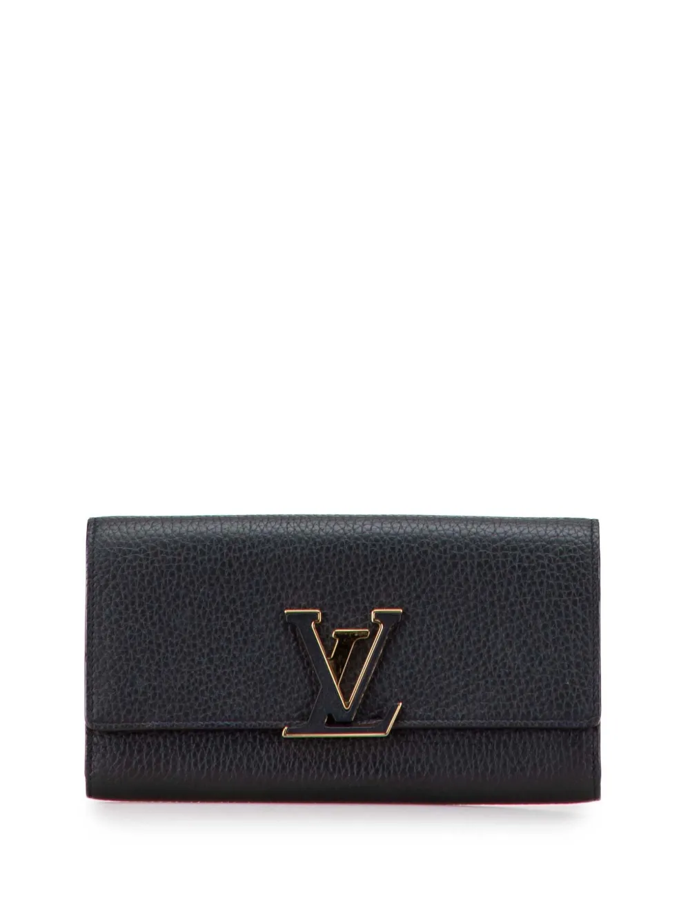 Louis Vuitton Pre-Owned 2021-2025 トリヨン カプシーヌ ウォレット 長財布 - ブラック Louis Vuitton Pre-Owned 2021-2025 トリヨン カプシーヌ ウォレット 長財布 - ブラック