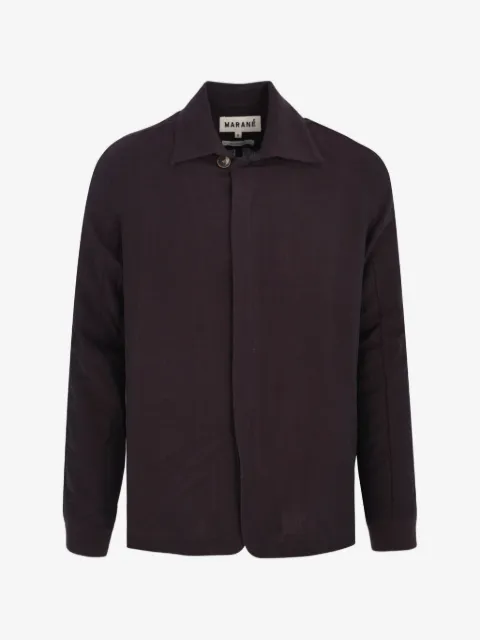 Marané concealed-fastening shirt jacket