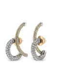 DEMARSON New York Marisa pave-set circular earrings - Gold