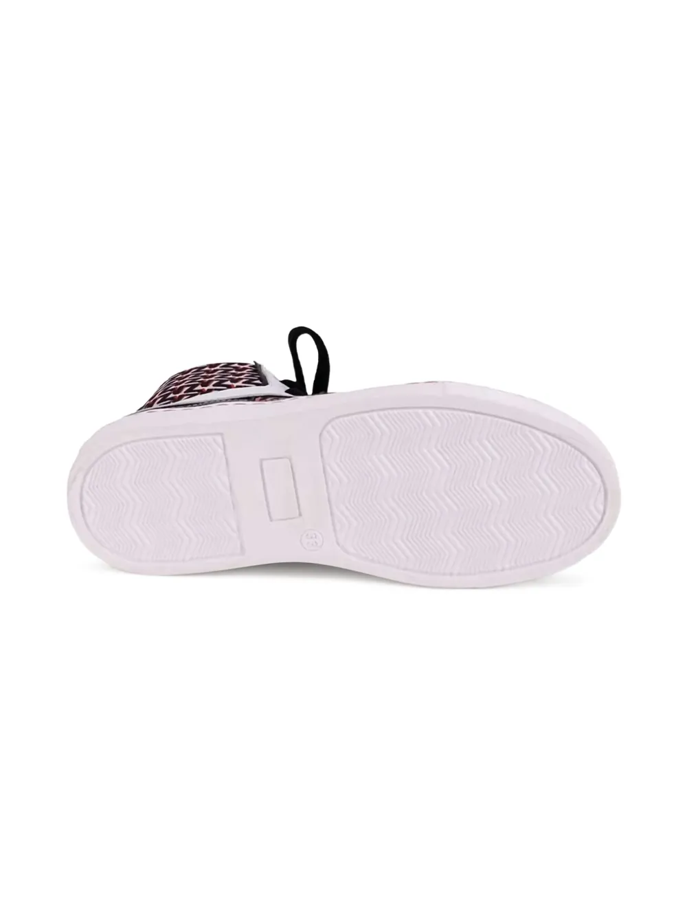 Zadig & Voltaire Kids monogram-pattern high-top sneakers White
