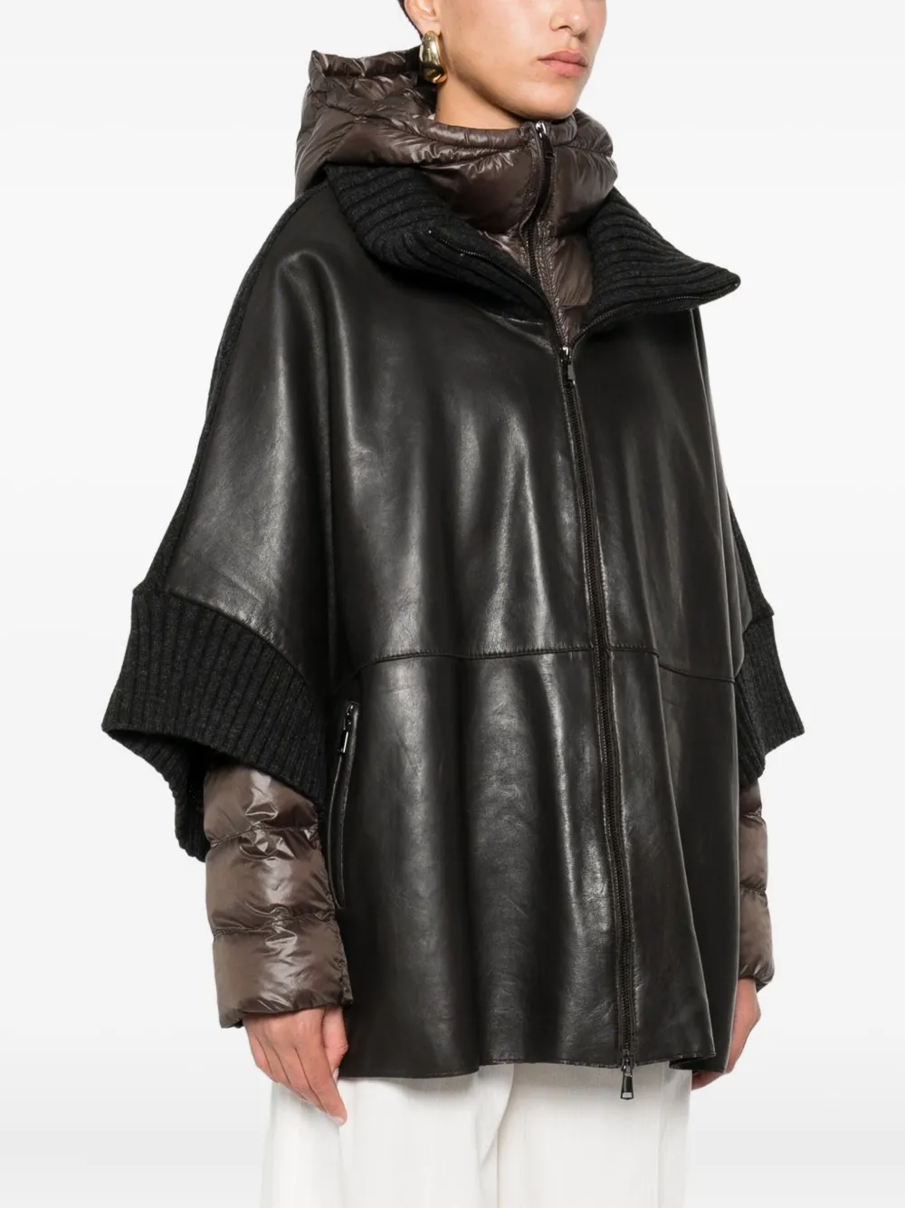 The Jackie Leathers Leather Jacket In Black