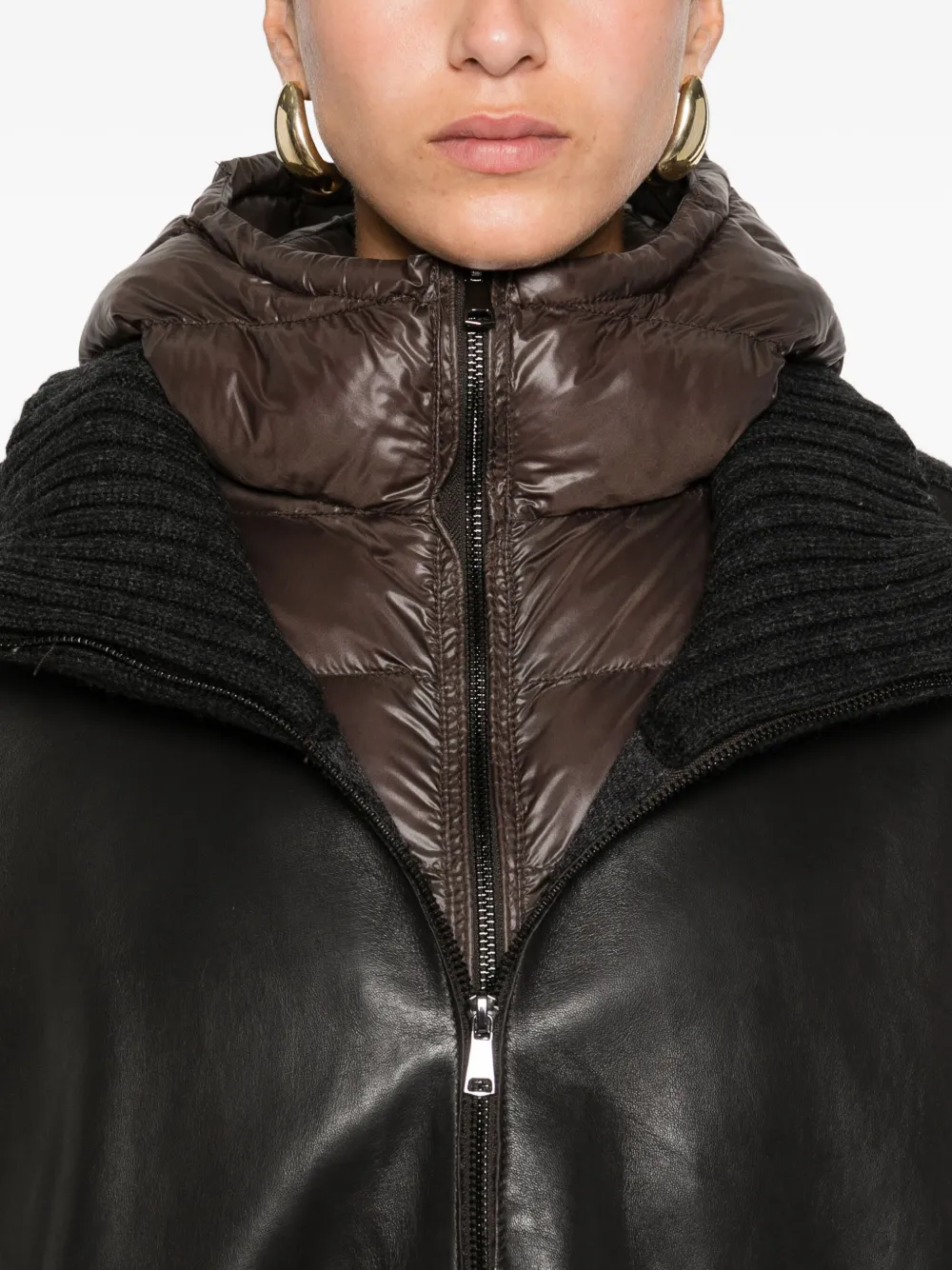 The Jackie Leathers Leather Jacket In Black
