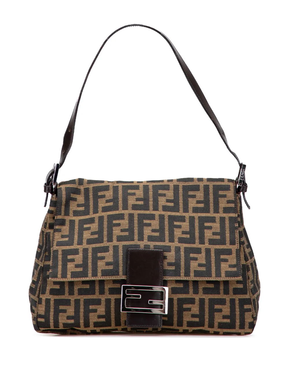 Fendi Pre-Owned 2000-2010 ズッカ キャンバス マンマ フォーエバー ショルダーバッグ - ブラウン Fendi Pre-Owned 2000-2010 ズッカ キャンバス マンマ フォーエバー ショルダーバッグ - ブラウン