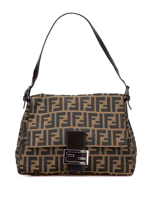 国内発送フェンディ ママ フォーエバーバッグ ズッカ Fendi Pre-Owned 2000-2010 ズッカ キャンバス マンマ
