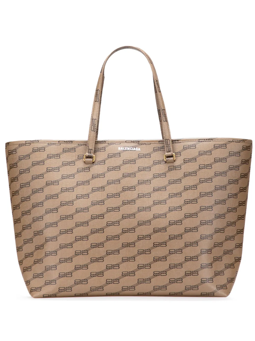Balenciaga Pre-Owned 2010-2025 ラージ BB モノグラム コーテッドキャンバス シグネチャー イーストウエスト Balenciaga Pre-Owned 2010-2025 ラージ BB モノグラム コーテッドキャンバス シグネチャー イーストウエスト