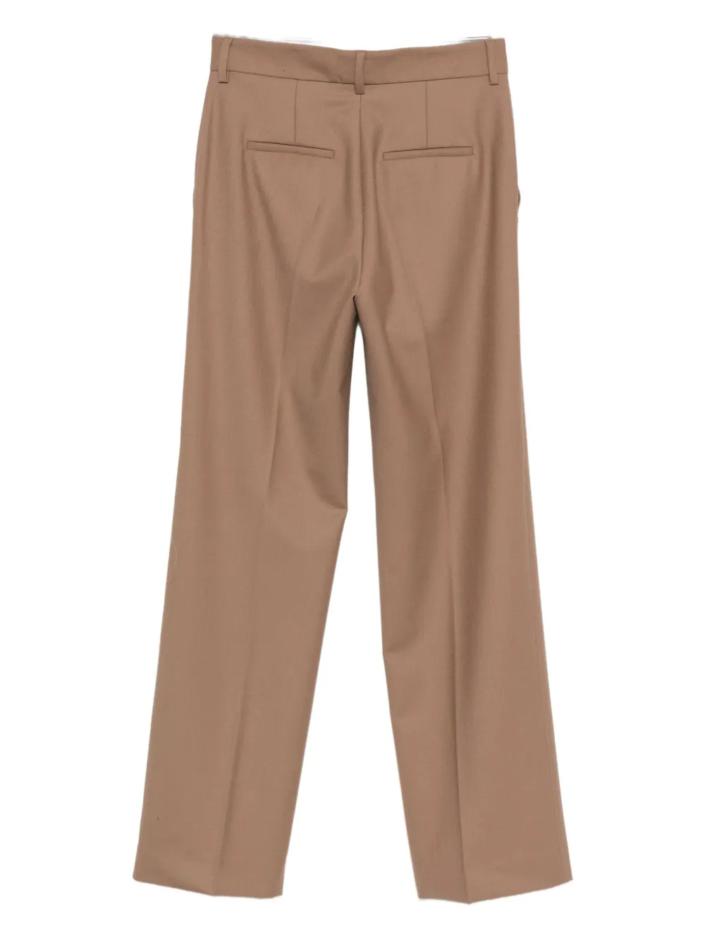 Antonelli Pantaloni Kaki A Gamba Dritta Con Tasche Laterali In Brown