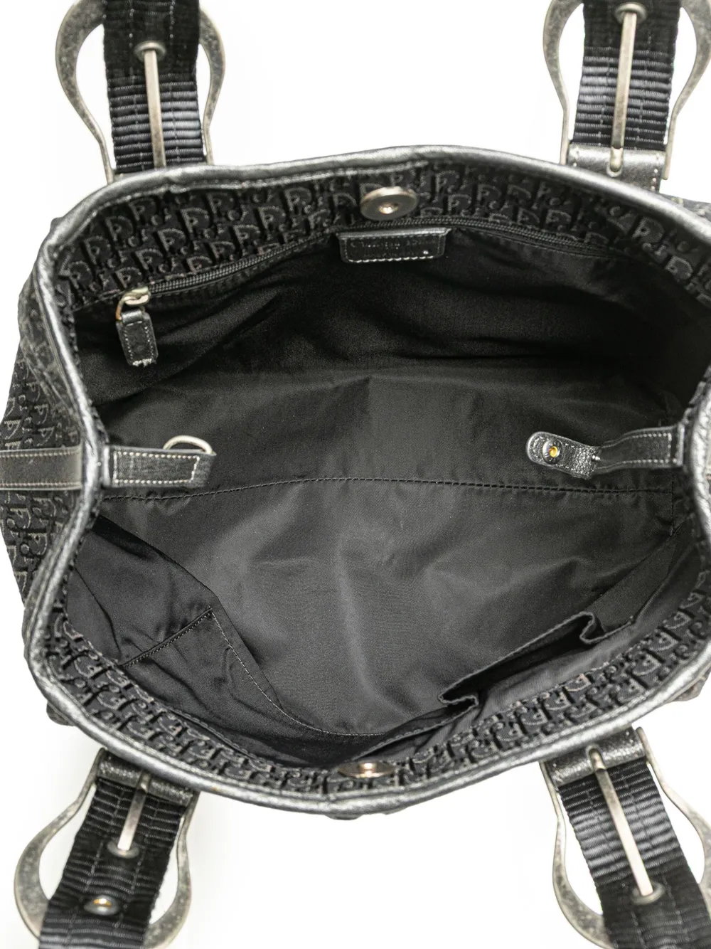 Pre-owned Dior 2007 Issimo Trotter Canvas Tote Bag In Black