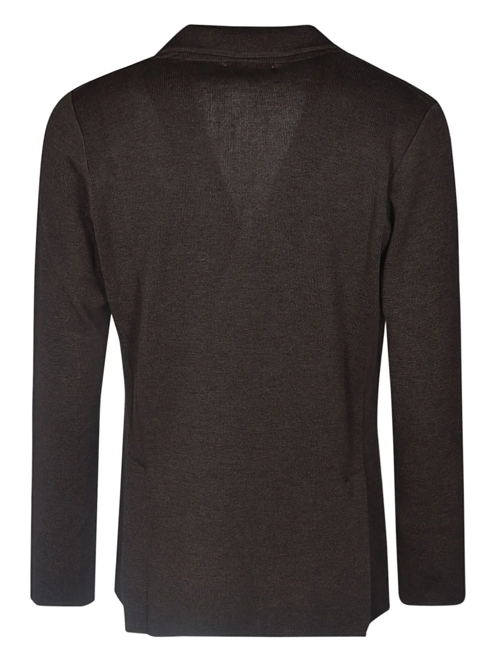 Lardini double-breasted knitted blazer Bruin
