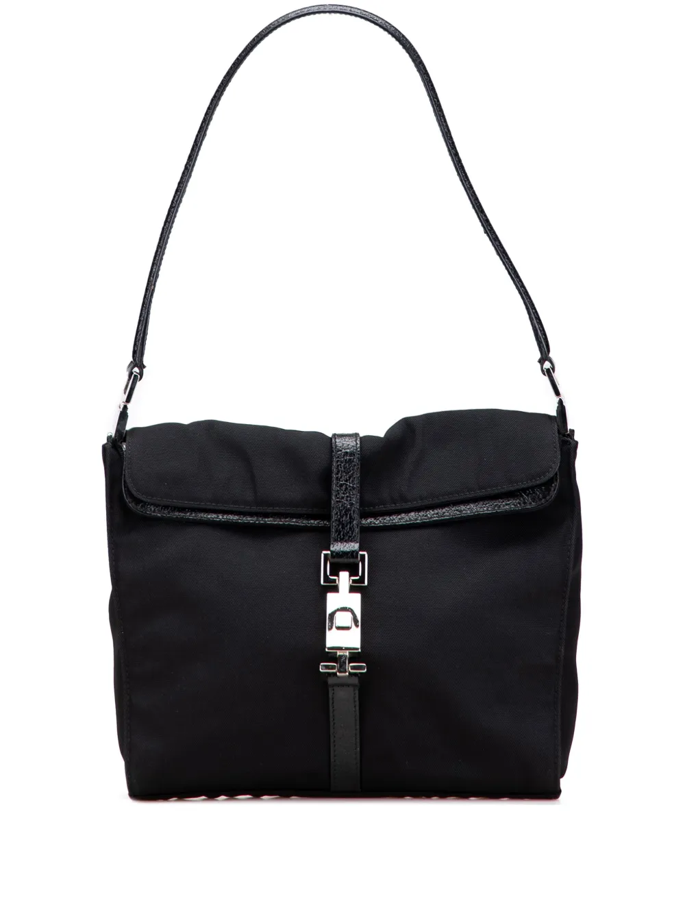 Gucci Pre-Owned 2000-2015 ナイロン ジャッキー ショルダーバッグ - ブラック Gucci Pre-Owned 2000-2015 ナイロン ジャッキー ショルダーバッグ - ブラック
