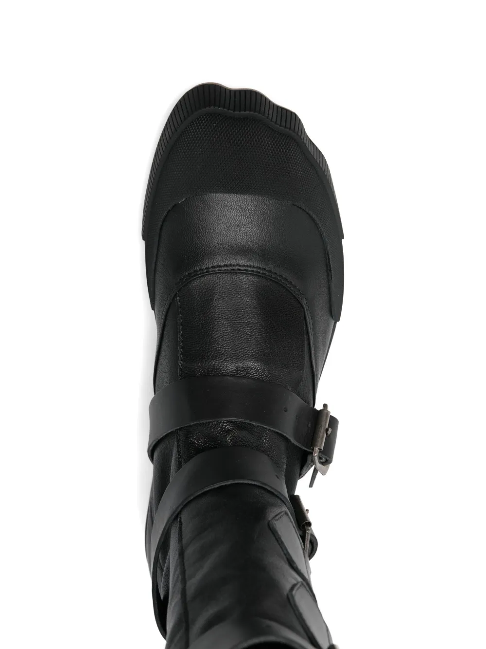 Vivienne Westwood buckle-strap leather boots Black