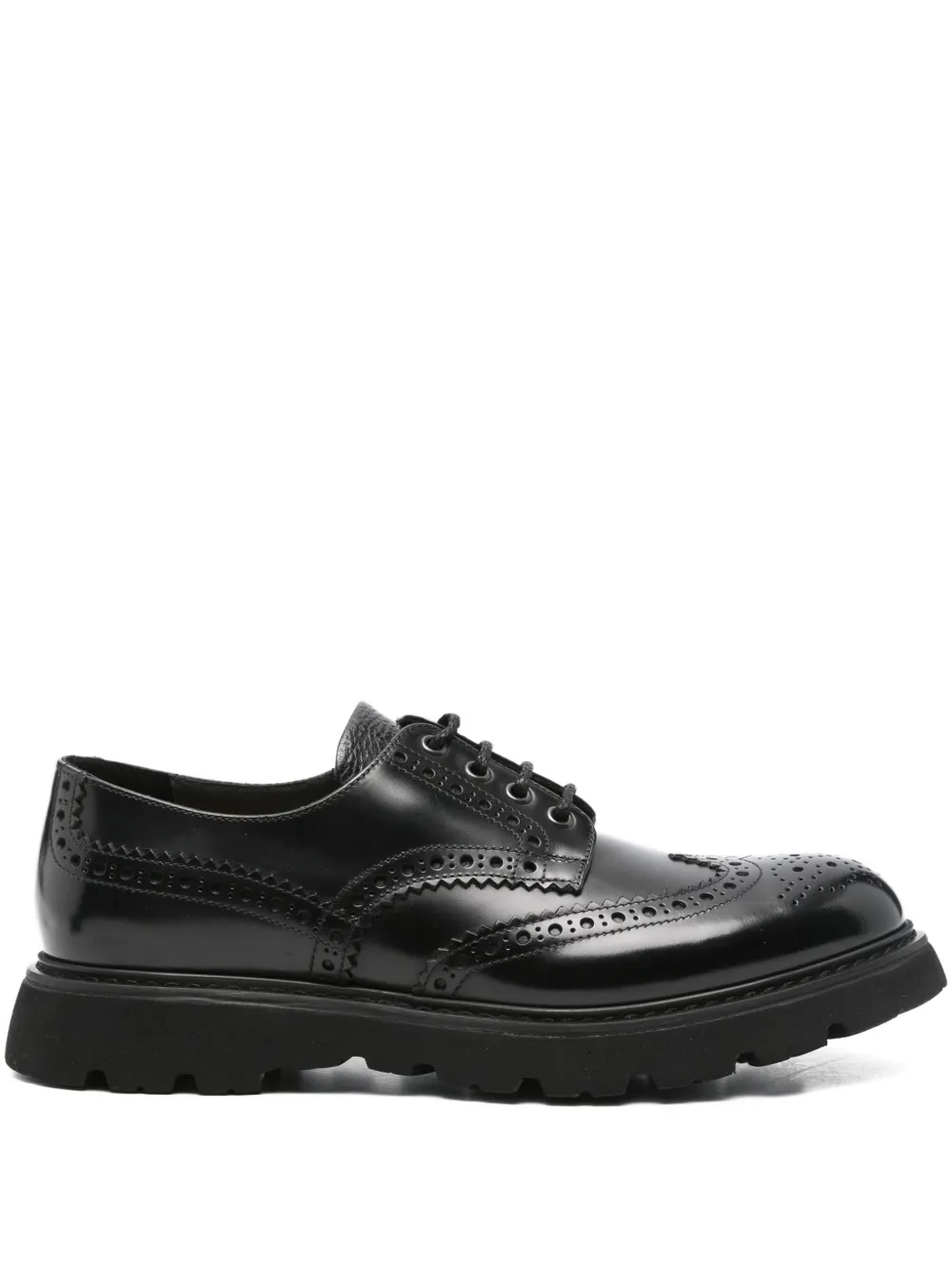 Doucal's leather oxford shoes | Black | Image 1