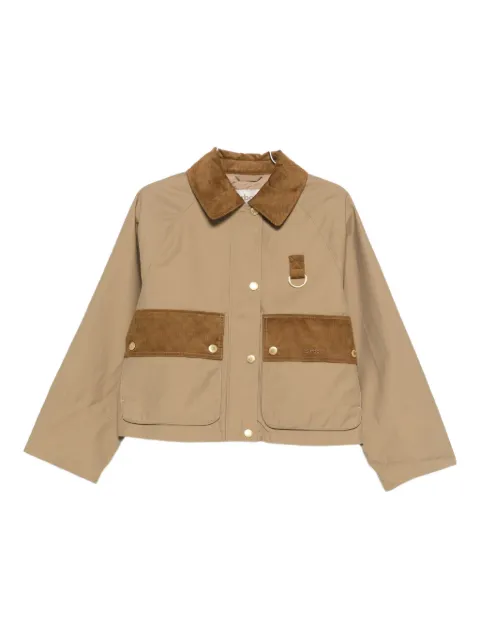 Barbour corduroy-collar pocket jacket