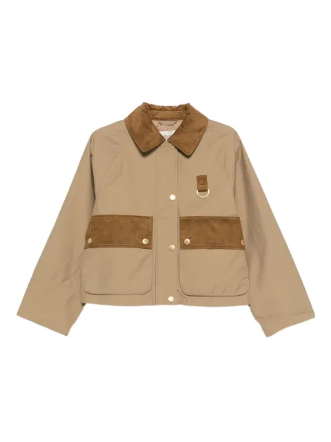 Barbour corduroy-collar pocket jacket