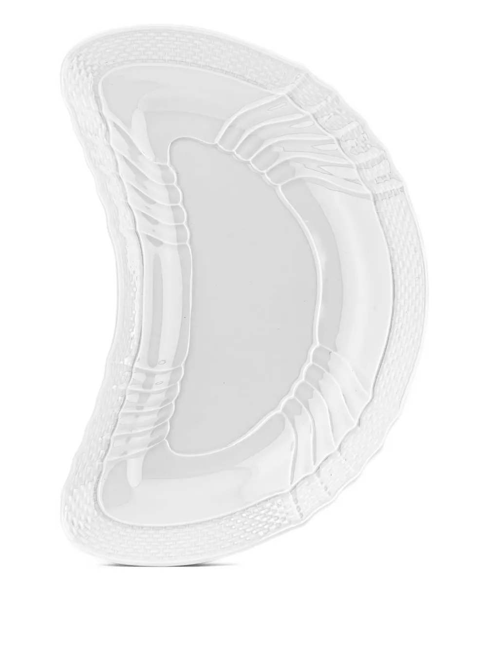 GINORI 1735 textured salad plate (16.5cm x 23cm) | White | Image 1
