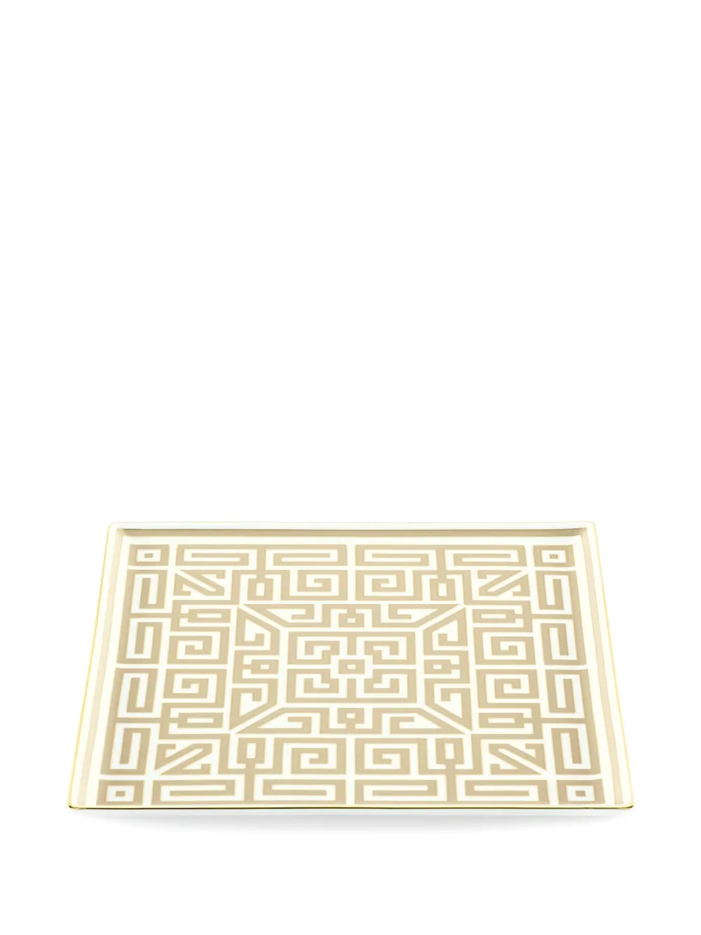 GINORI 1735 labyrinth-patterned tray (30.9cm x 30.9cm) | Neutrals | Image 1