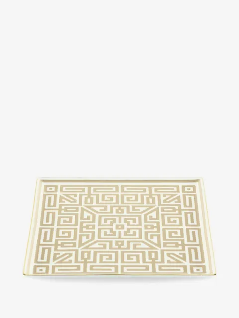 GINORI 1735 labyrinth-patterned tray (30.9cm x 30.9cm)